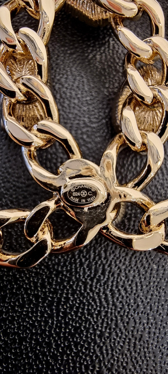CHANEL BROCHE DOUBLE CC CRISTAL-photo-3