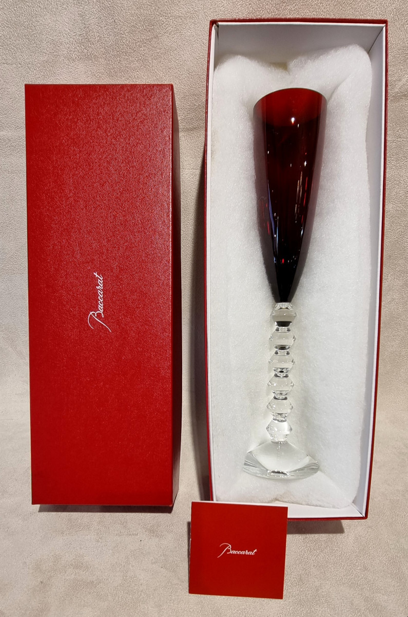 BACCARAT Modèle VEGA 6 Flûtes à Champagne en cristal-photo-2