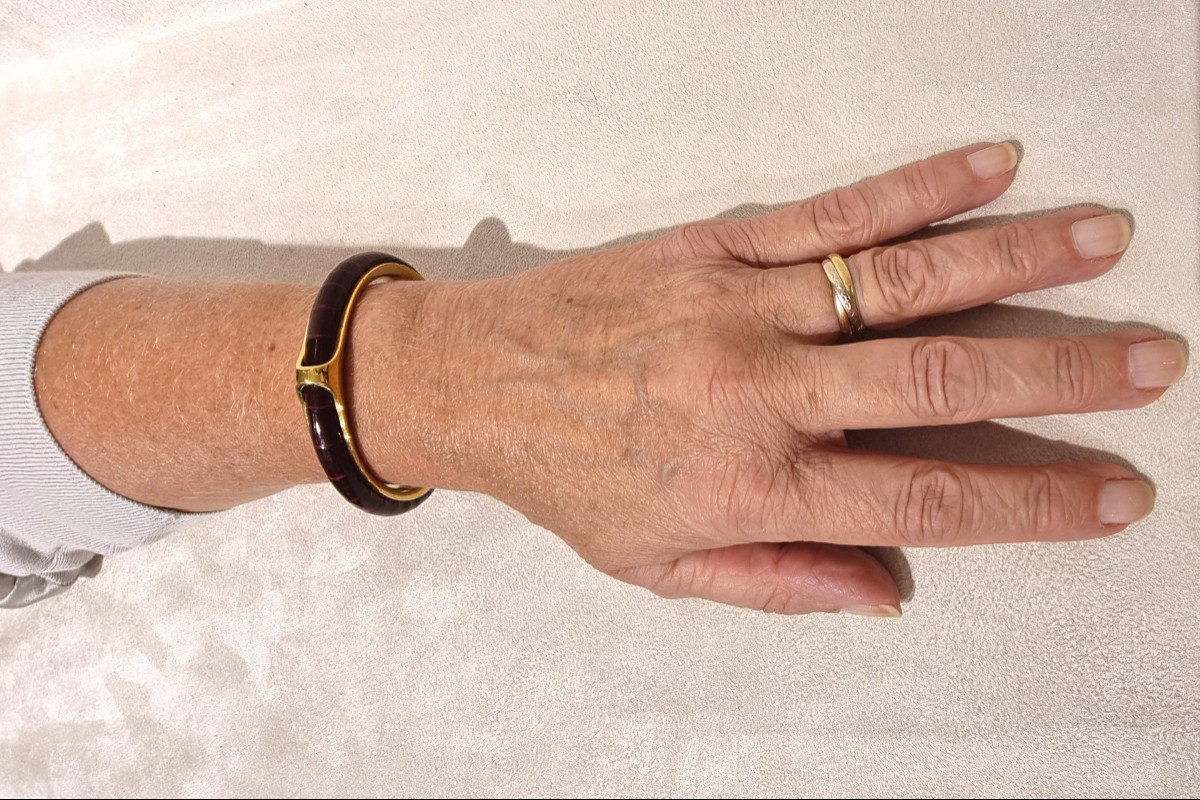 Hermès Kyoto Bracelet Gold Plated & Alligator -photo-3