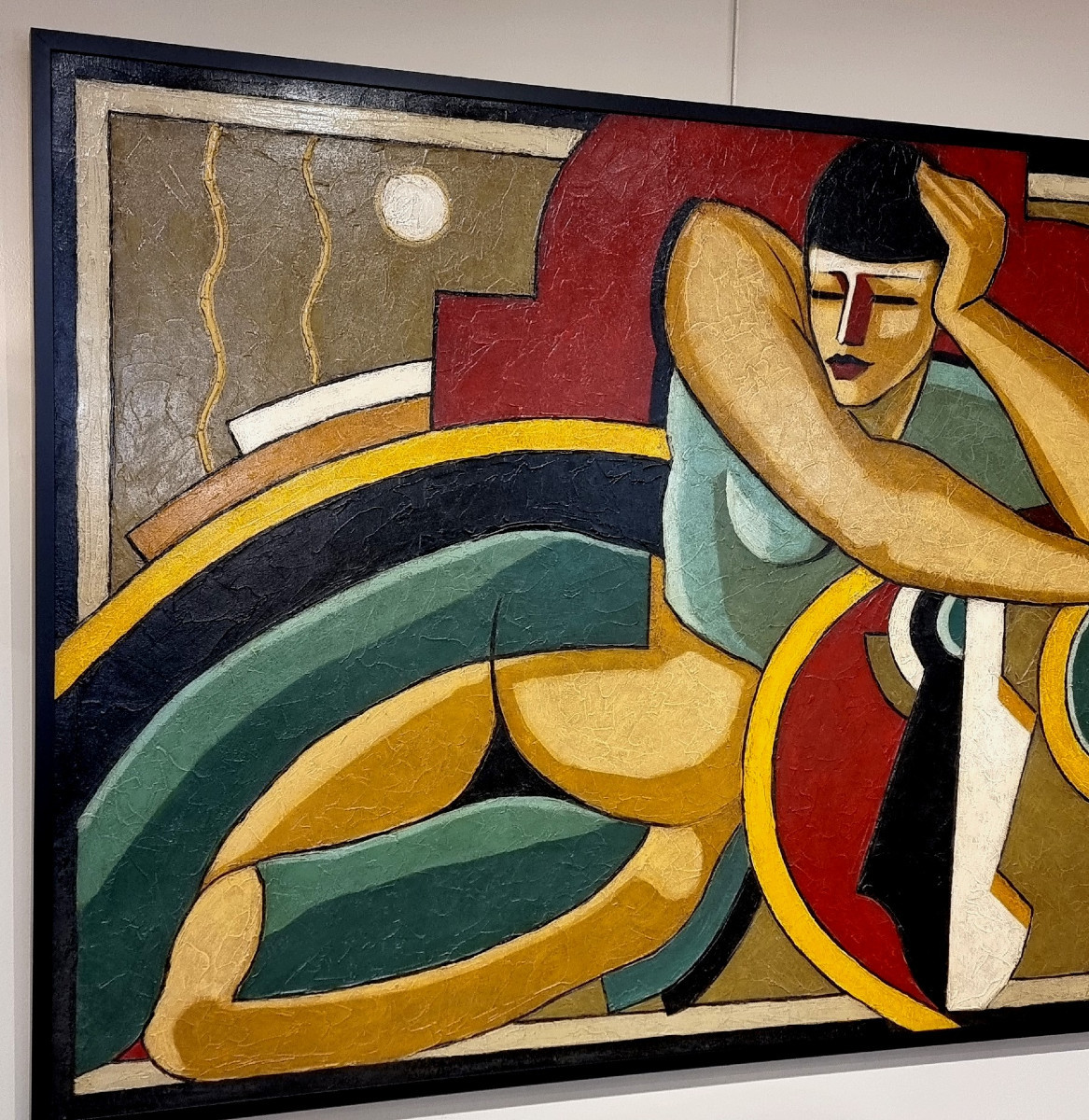Stéphane GISCLARD HUILE SUR TOILE Le Modèle 100 Figures de 1995  -photo-1