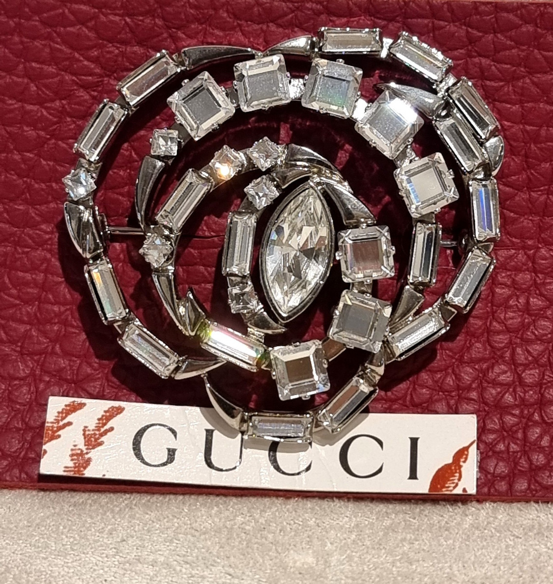 Gucci Crystal Brooch