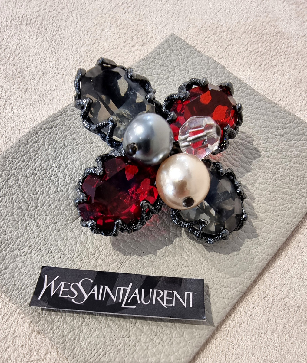 Ysl Yves Saint Laurent Pendant Brooch-photo-3