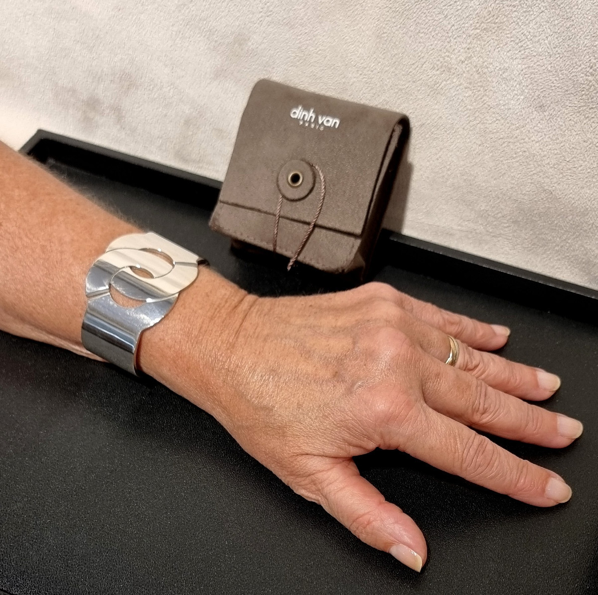 DINH VAN PARIS BRACELET MENOTTE 40  Argent Massif-photo-2