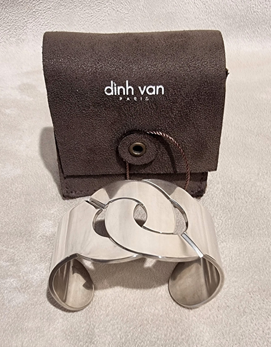 DINH VAN PARIS BRACELET MENOTTE 40  Argent Massif-photo-3
