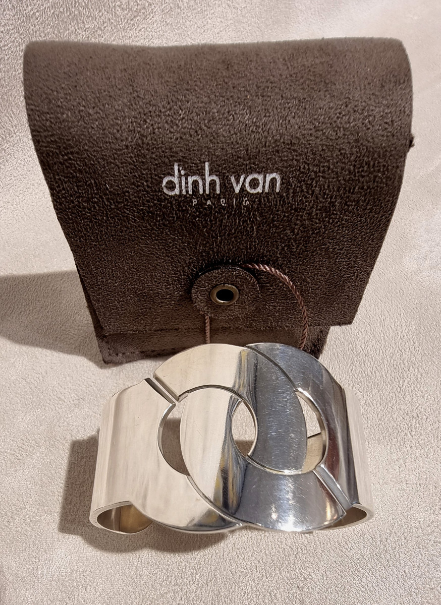 DINH VAN PARIS BRACELET MENOTTE 40  Argent Massif-photo-1