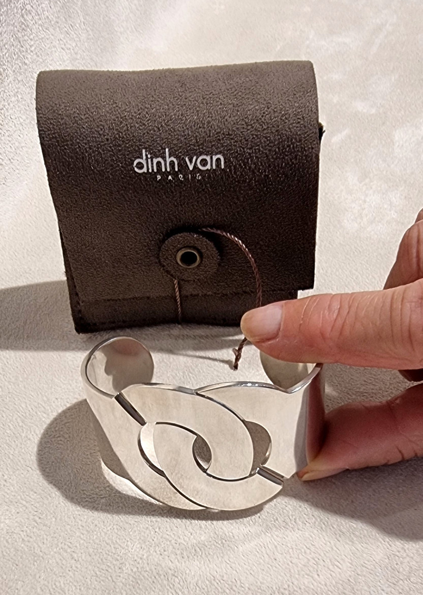 DINH VAN PARIS BRACELET MENOTTE 40  Argent Massif-photo-2