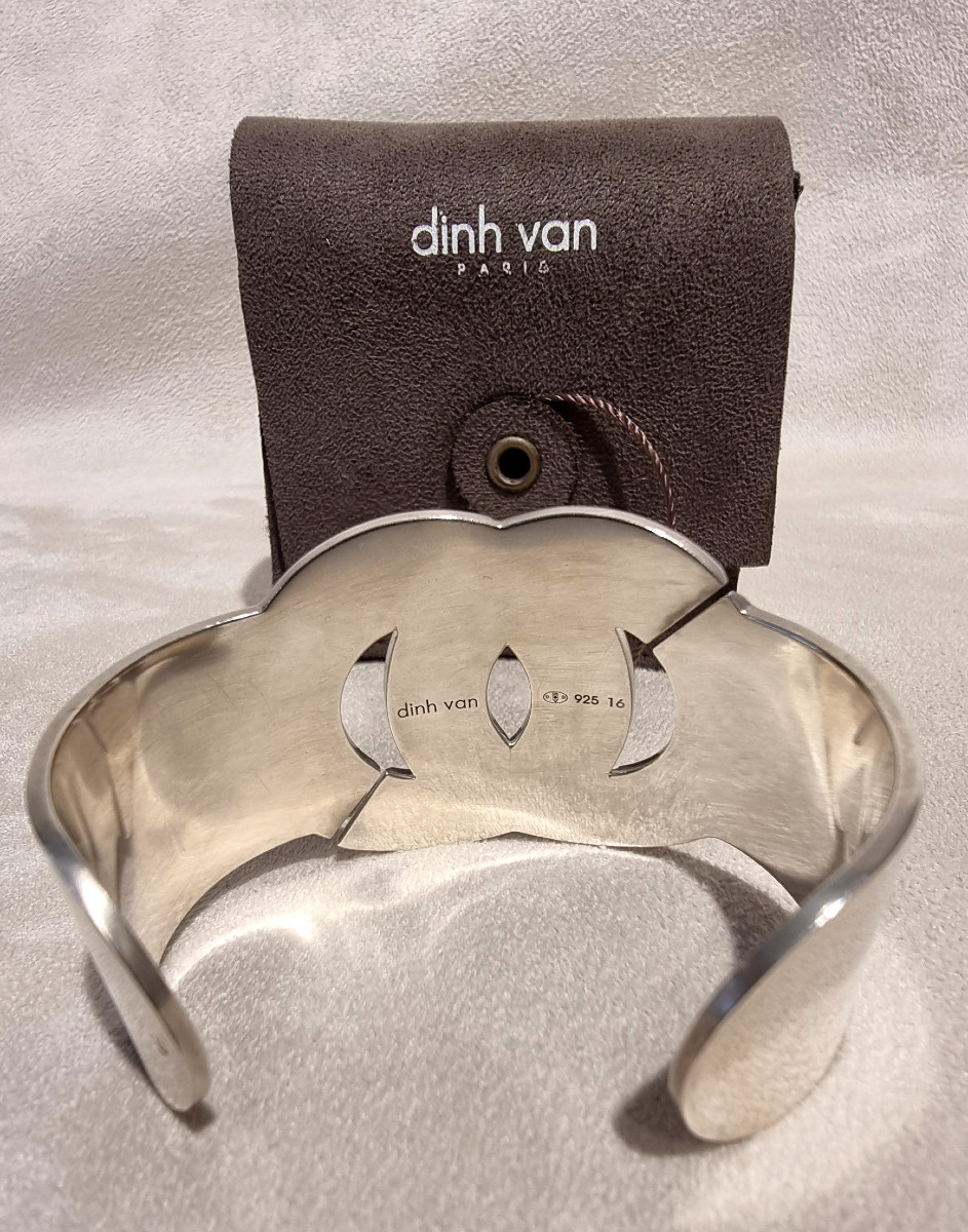 DINH VAN PARIS BRACELET MENOTTE 40  Argent Massif-photo-3