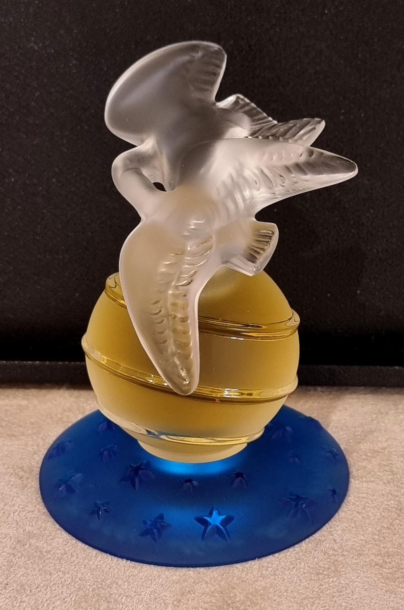 Lalique Nina Ricci Limited Edition Perfume Bottle Air Du Temps 50th Anniversary  -photo-4