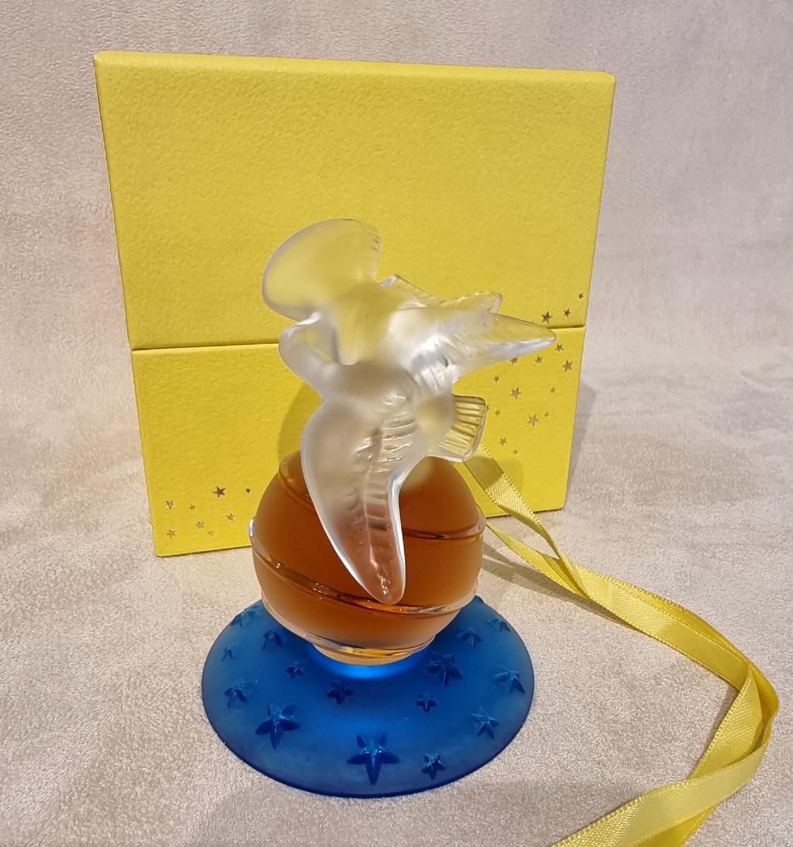 Lalique Nina Ricci Limited Edition Perfume Bottle Air Du Temps 50th Anniversary  -photo-5