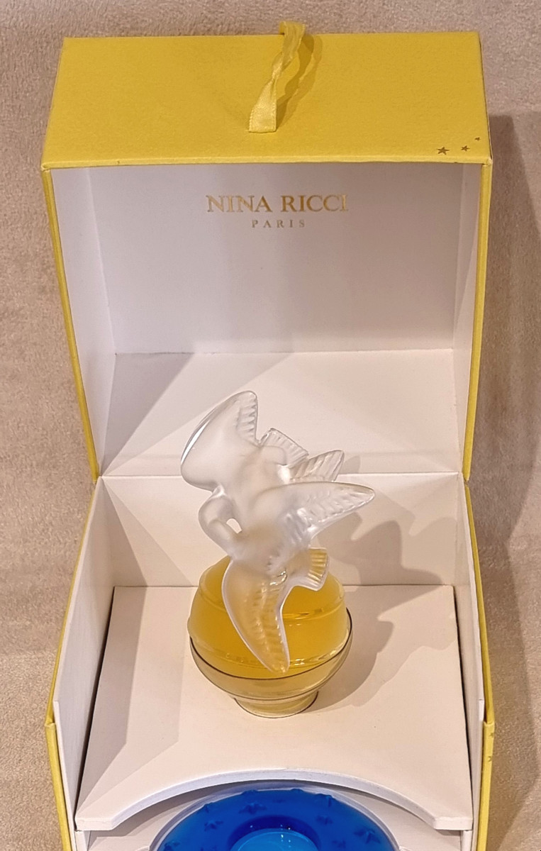 Lalique Nina Ricci Limited Edition Perfume Bottle Air Du Temps 50th Anniversary  -photo-6