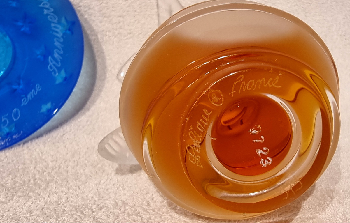 Lalique Nina Ricci Limited Edition Perfume Bottle Air Du Temps 50th Anniversary  -photo-7