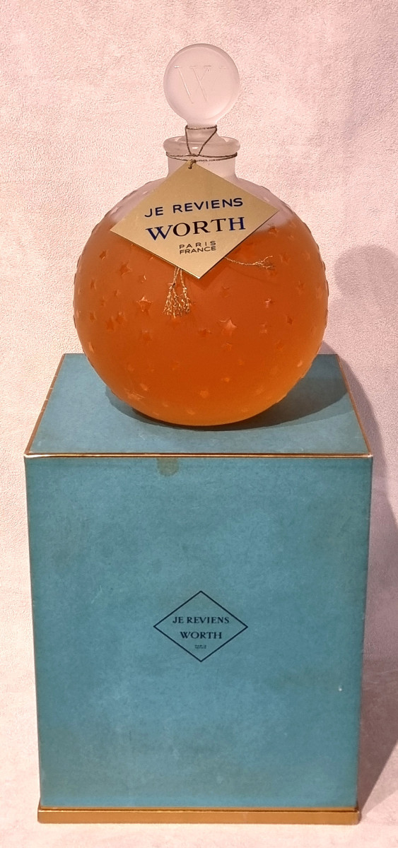 WORTH René LALIQUE FLACON Géant Parfum Je Reviens -photo-1
