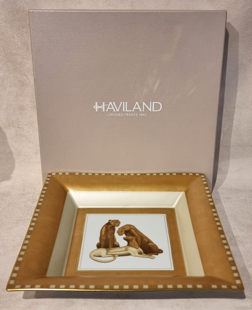 HAVILAND LOET VANDERVEEN IMPORTANT VIDE POCHE CENTRE DE TABLE COLLECTION SERENGETI -photo-2