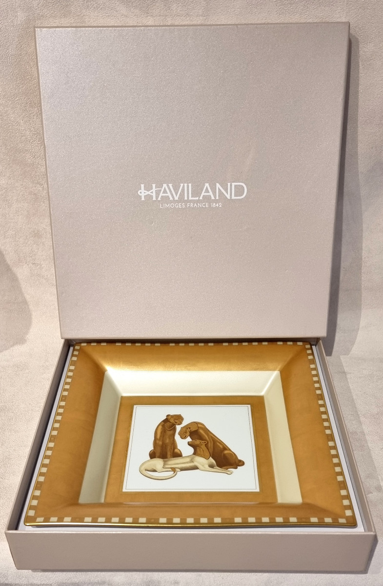 HAVILAND LOET VANDERVEEN IMPORTANT VIDE POCHE CENTRE DE TABLE COLLECTION SERENGETI -photo-4
