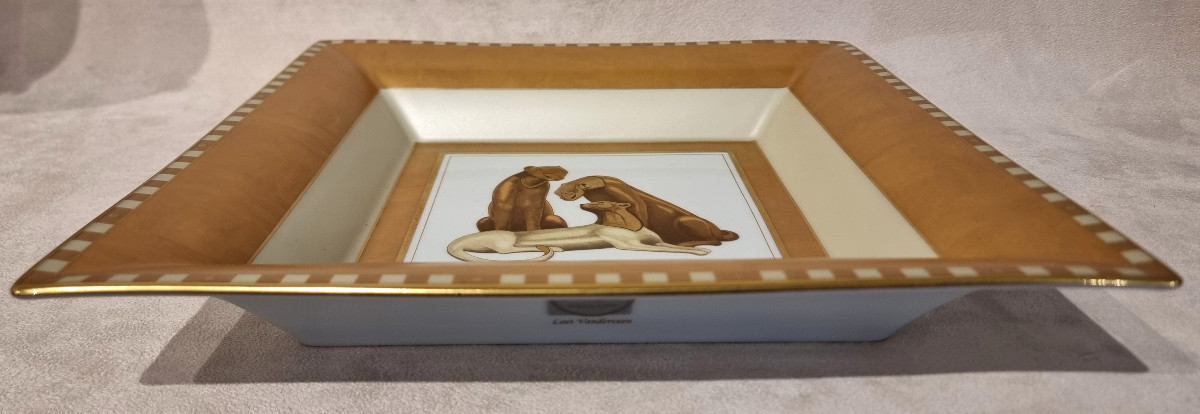 HAVILAND LOET VANDERVEEN IMPORTANT VIDE POCHE CENTRE DE TABLE COLLECTION SERENGETI -photo-1