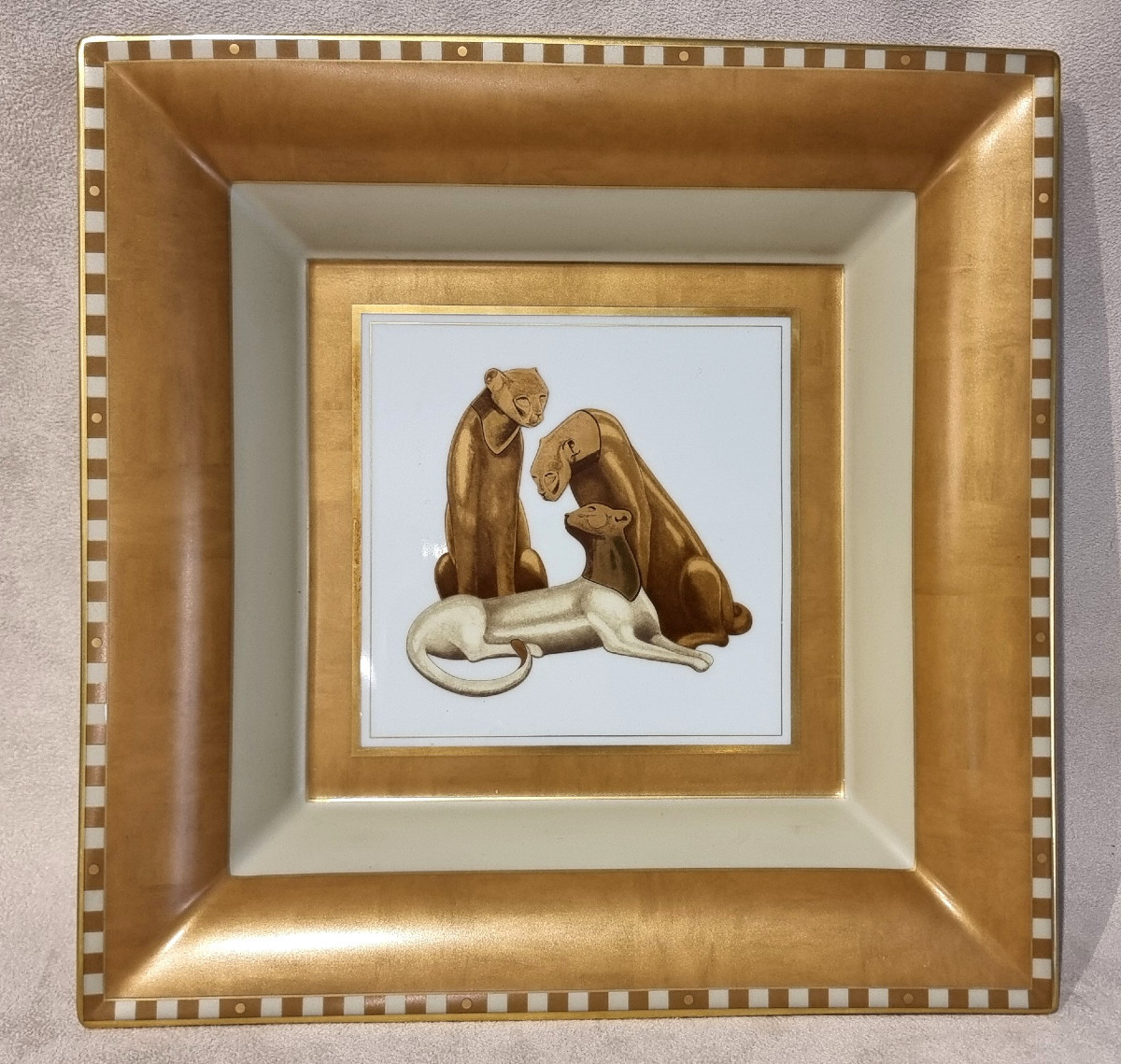 HAVILAND LOET VANDERVEEN IMPORTANT VIDE POCHE CENTRE DE TABLE COLLECTION SERENGETI 