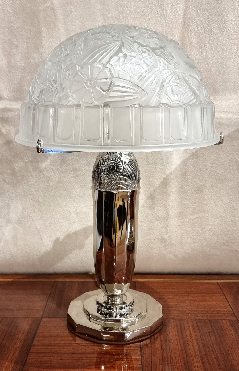 Hettier Vincent Pair Of Art Deco Lamps 1930-photo-3