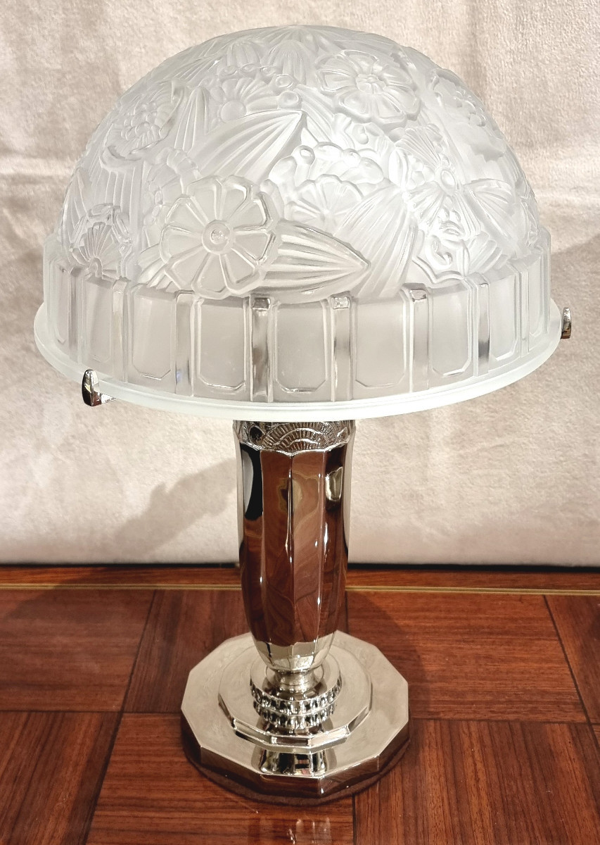 Hettier Vincent Pair Of Art Deco Lamps 1930-photo-4