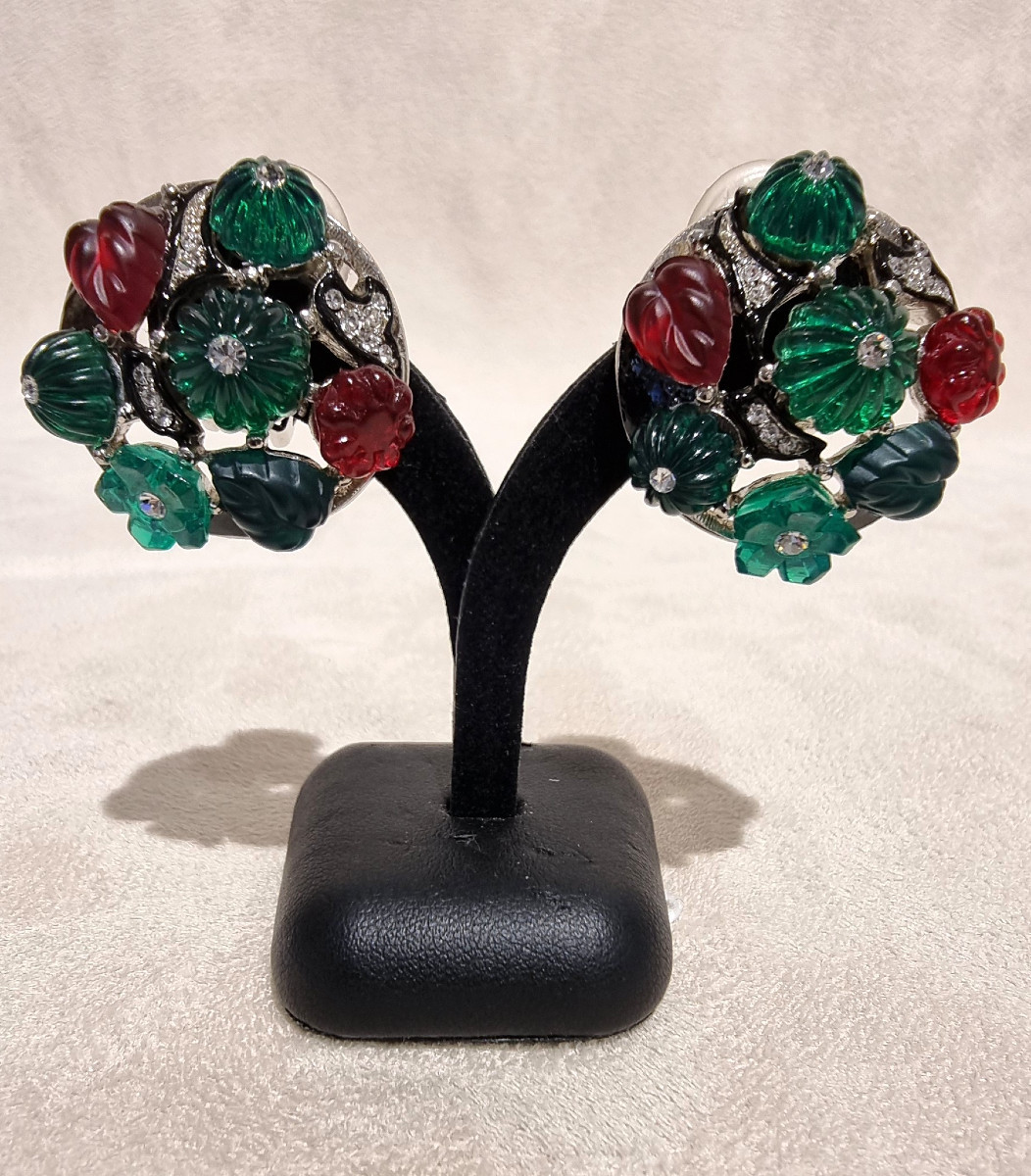 Kenneth Jay Lane Pair Of Tutti Frutti Ear Clips -photo-3