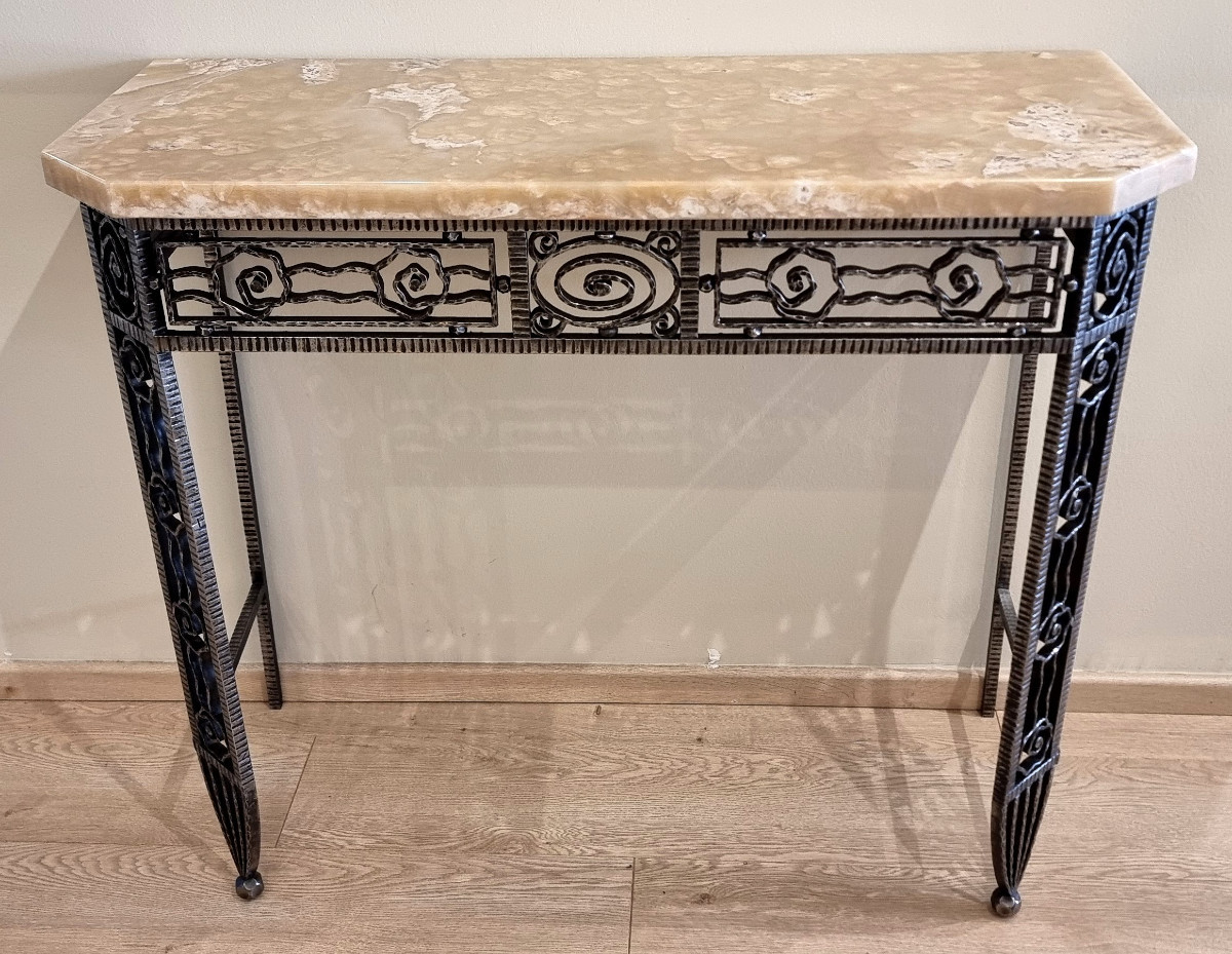 CONSOLE Art Déco en Fer Battu  1920-1925