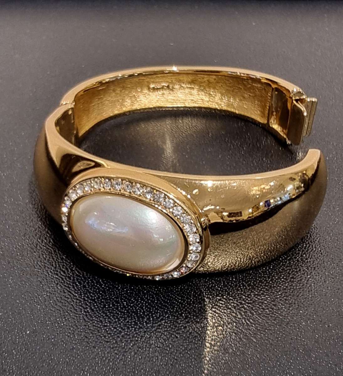 Grossé Bracelet doré perle cabochon-photo-3