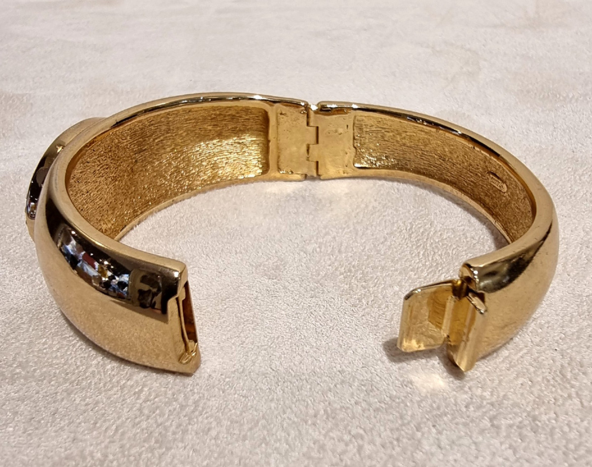 Grossé Bracelet doré perle cabochon-photo-2