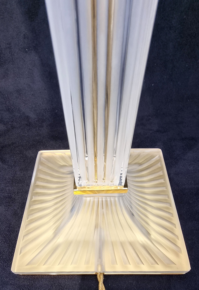 Marc Lalique Lampe Joséphine En Cristal 1970 -photo-4
