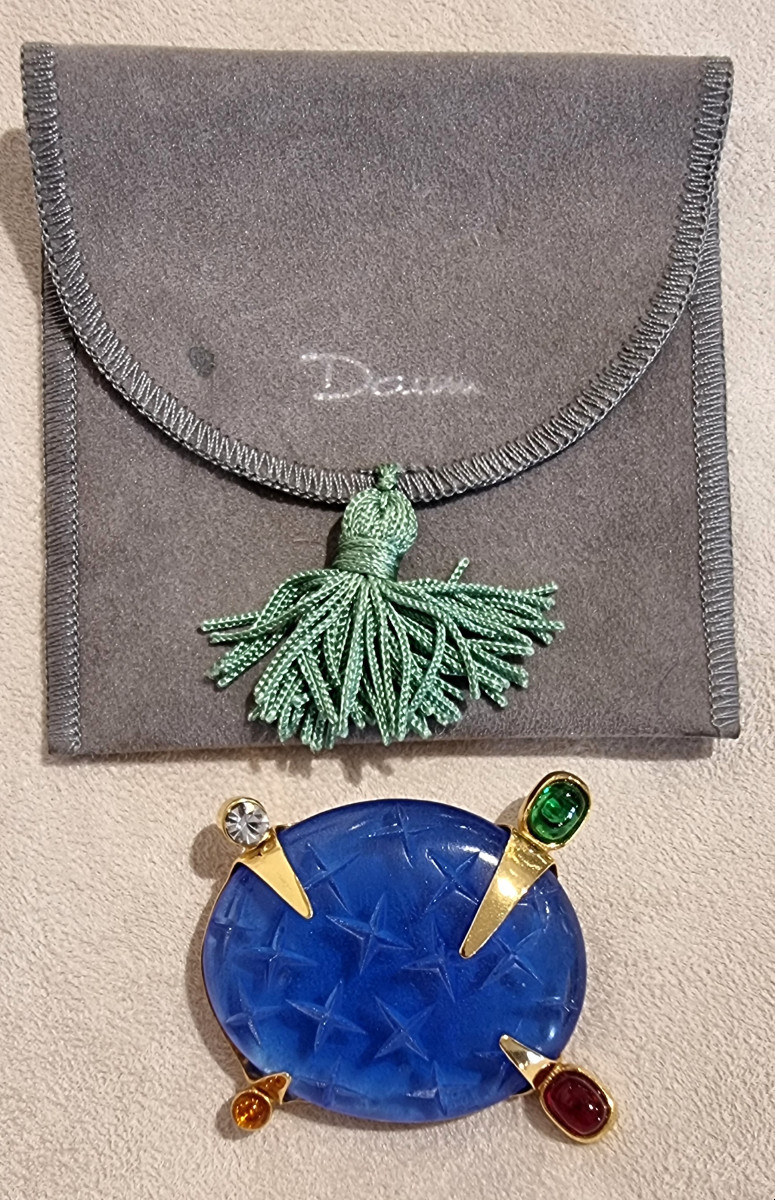 HILTON MC CONNICO & DAUM BROCHE Modèle EXOTIQUE 1990-photo-1