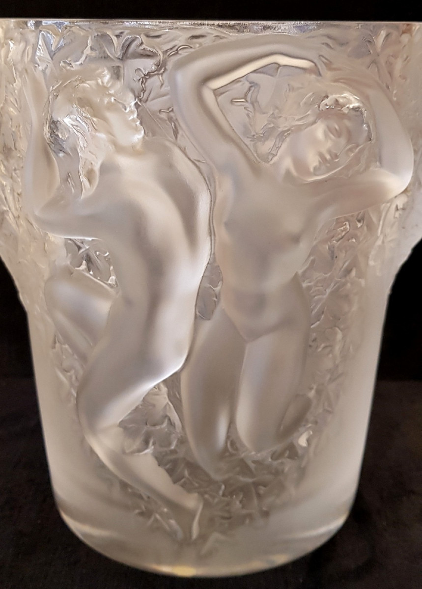 Marc Lalique Ganymède Seau A Champagne En Cristal Circa 1970 -photo-3