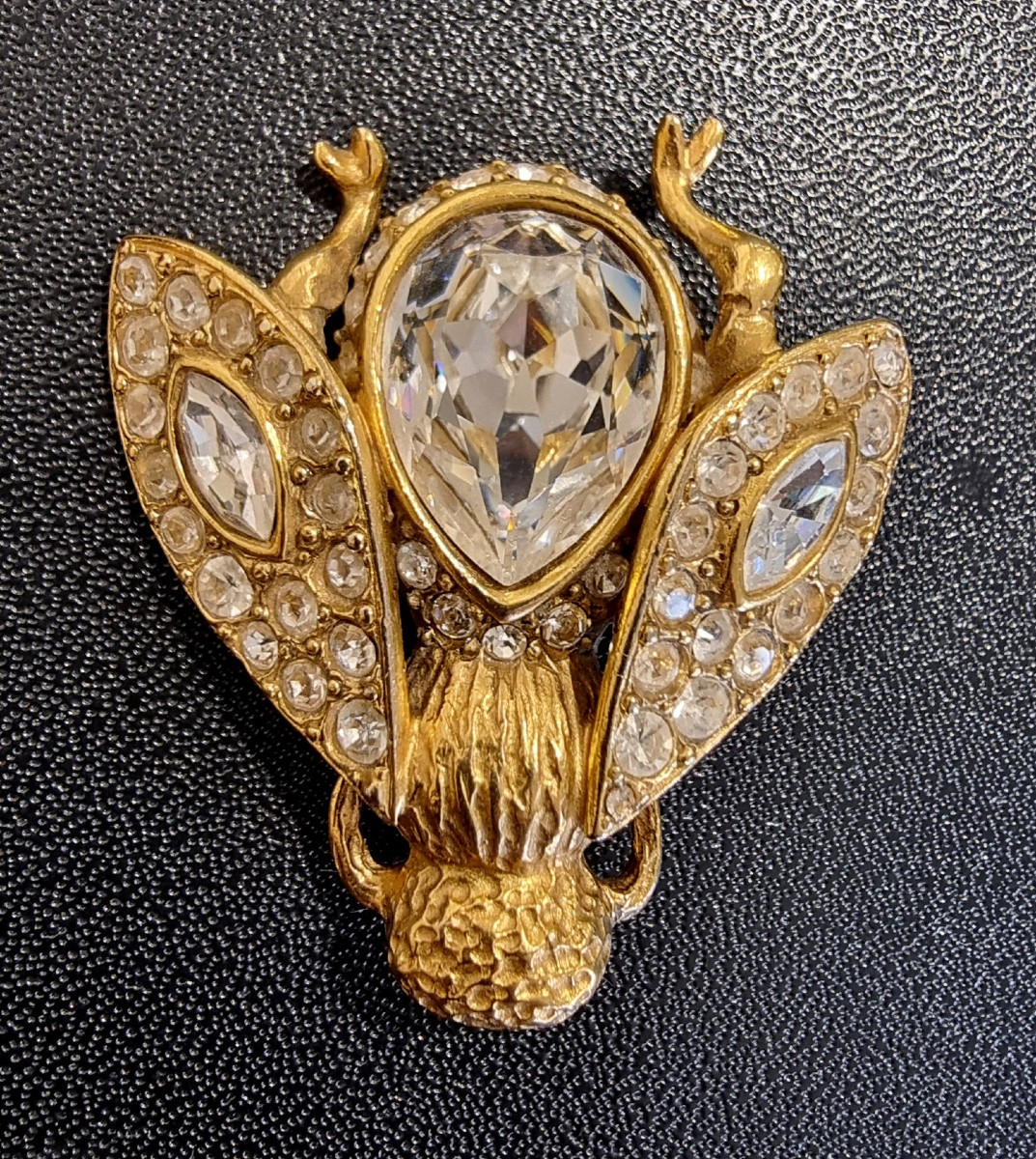 CHRISTIAN DIOR BROCHE ABEILLE CRISTAL-photo-4