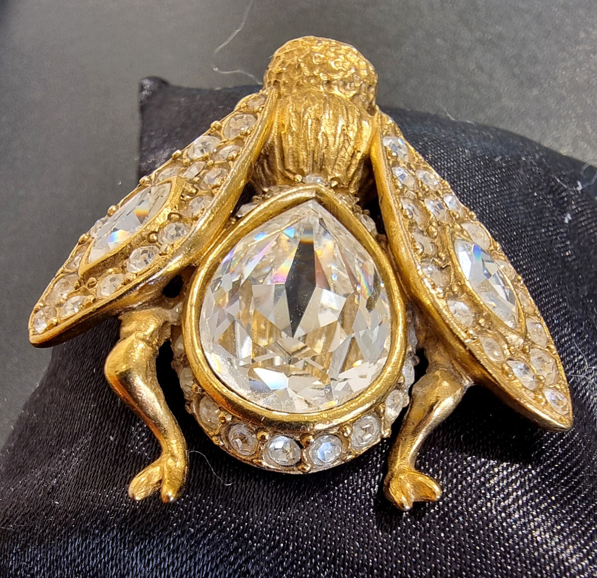 CHRISTIAN DIOR BROCHE ABEILLE CRISTAL-photo-3