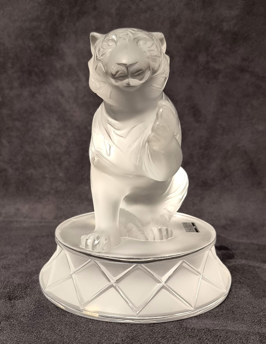 LALIQUE Tigre TIGROU Sculpture cristal -photo-3