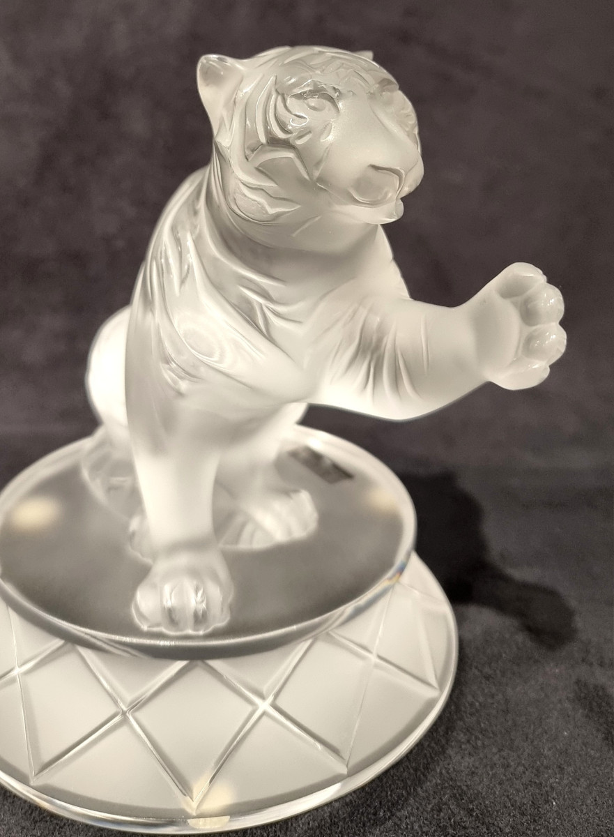 LALIQUE Tigre TIGROU Sculpture cristal -photo-4