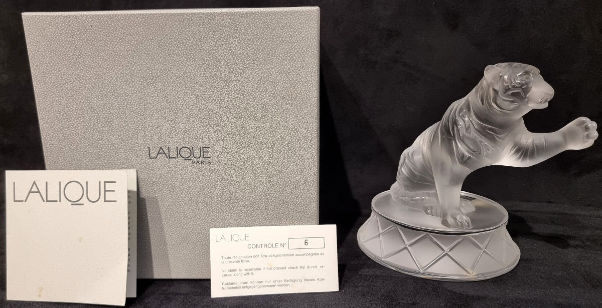 LALIQUE Tigre TIGROU Sculpture cristal 