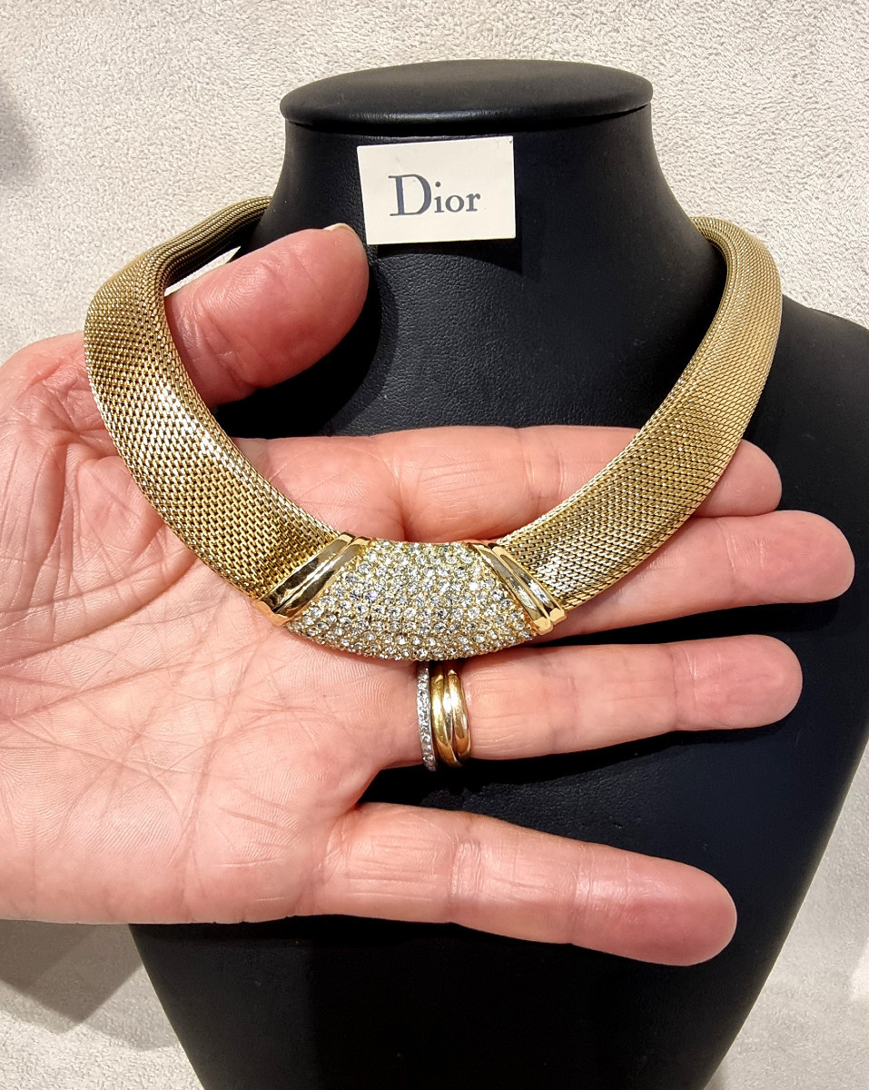 Christian Dior Collier Vintage  ras de cou -photo-2