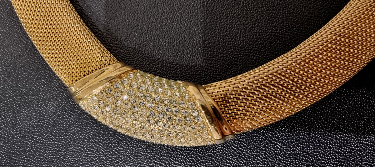 Christian Dior Collier Vintage  ras de cou -photo-3