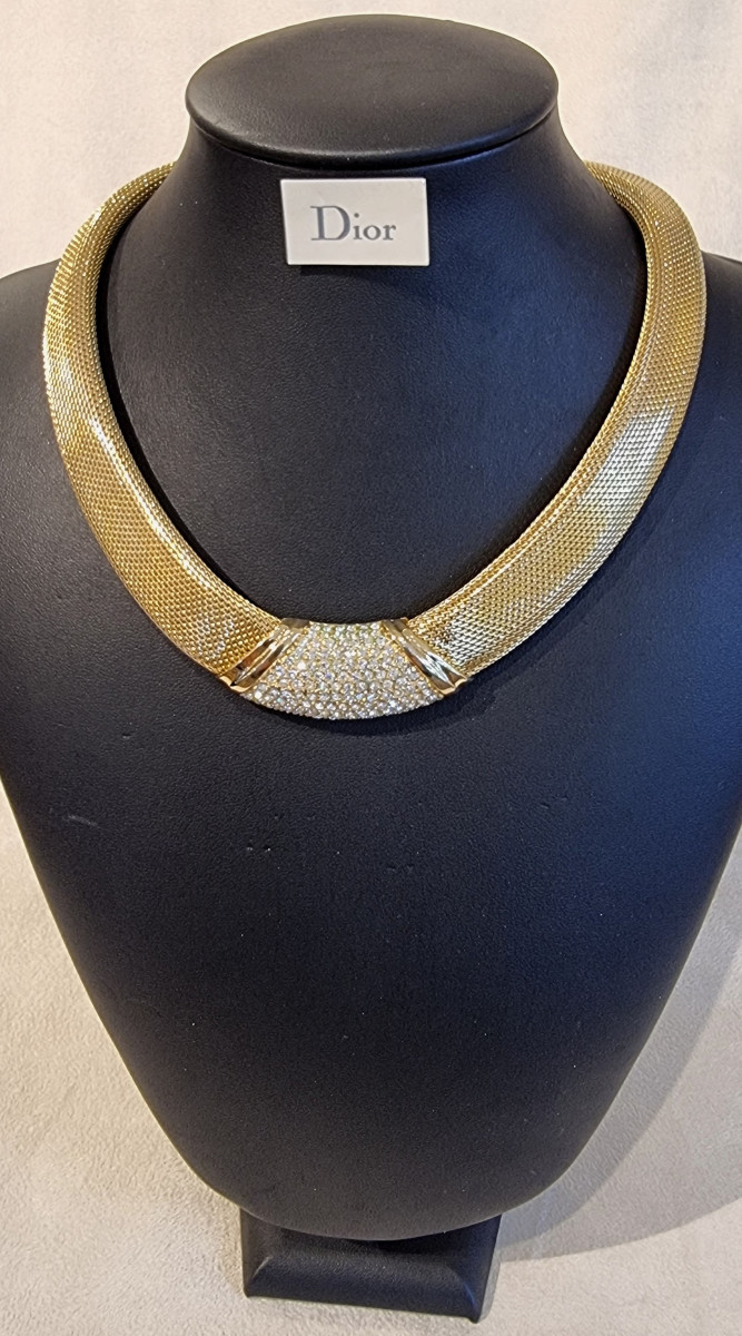 Christian Dior Collier Vintage  ras de cou 