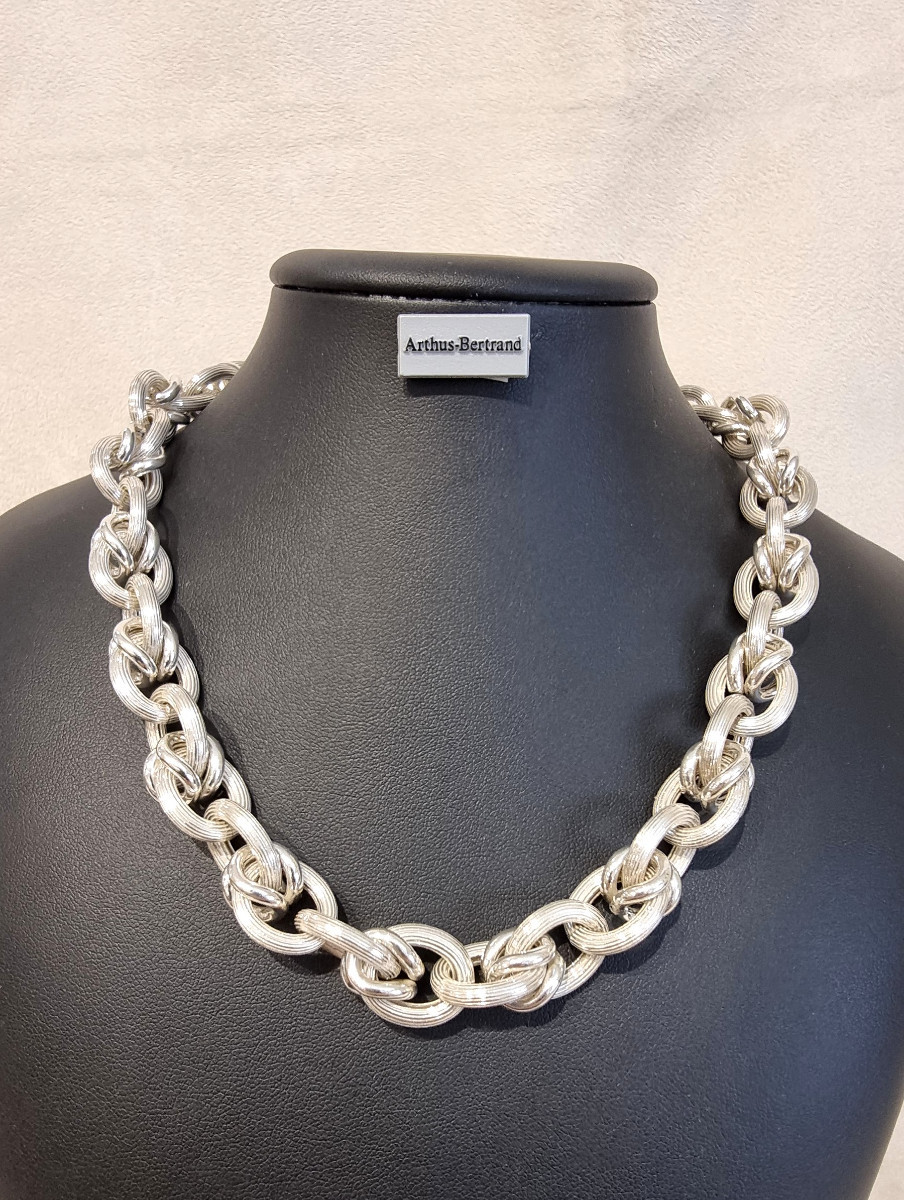 Arthus Bertrand Silver Necklace-photo-2