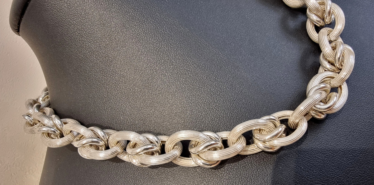 Arthus Bertrand Silver Necklace-photo-3