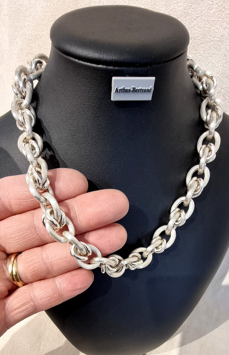 Arthus Bertrand Silver Necklace-photo-2
