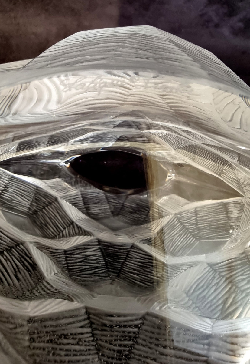 Lalique Turtle Vase Crystal-photo-3