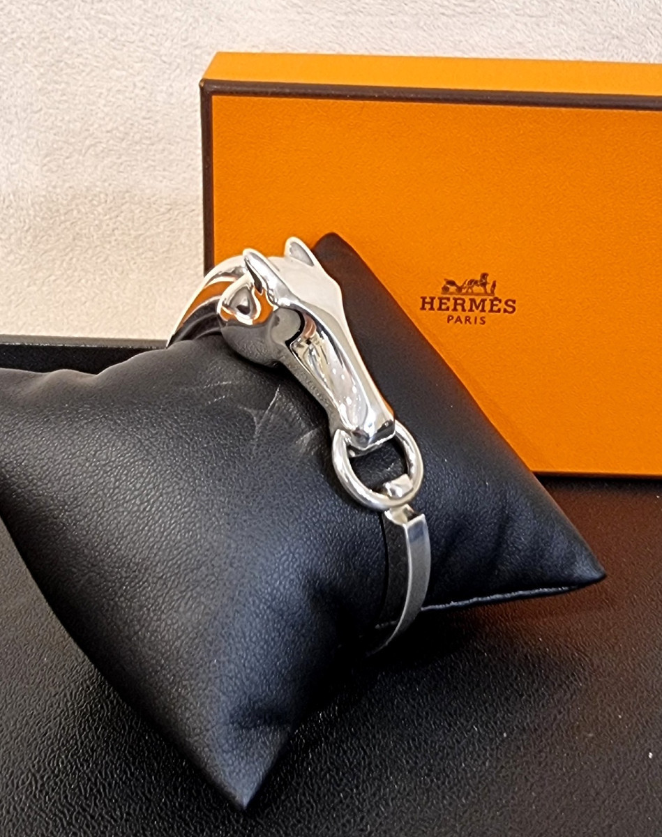 Hermès Bracelet Galop en argent -photo-2