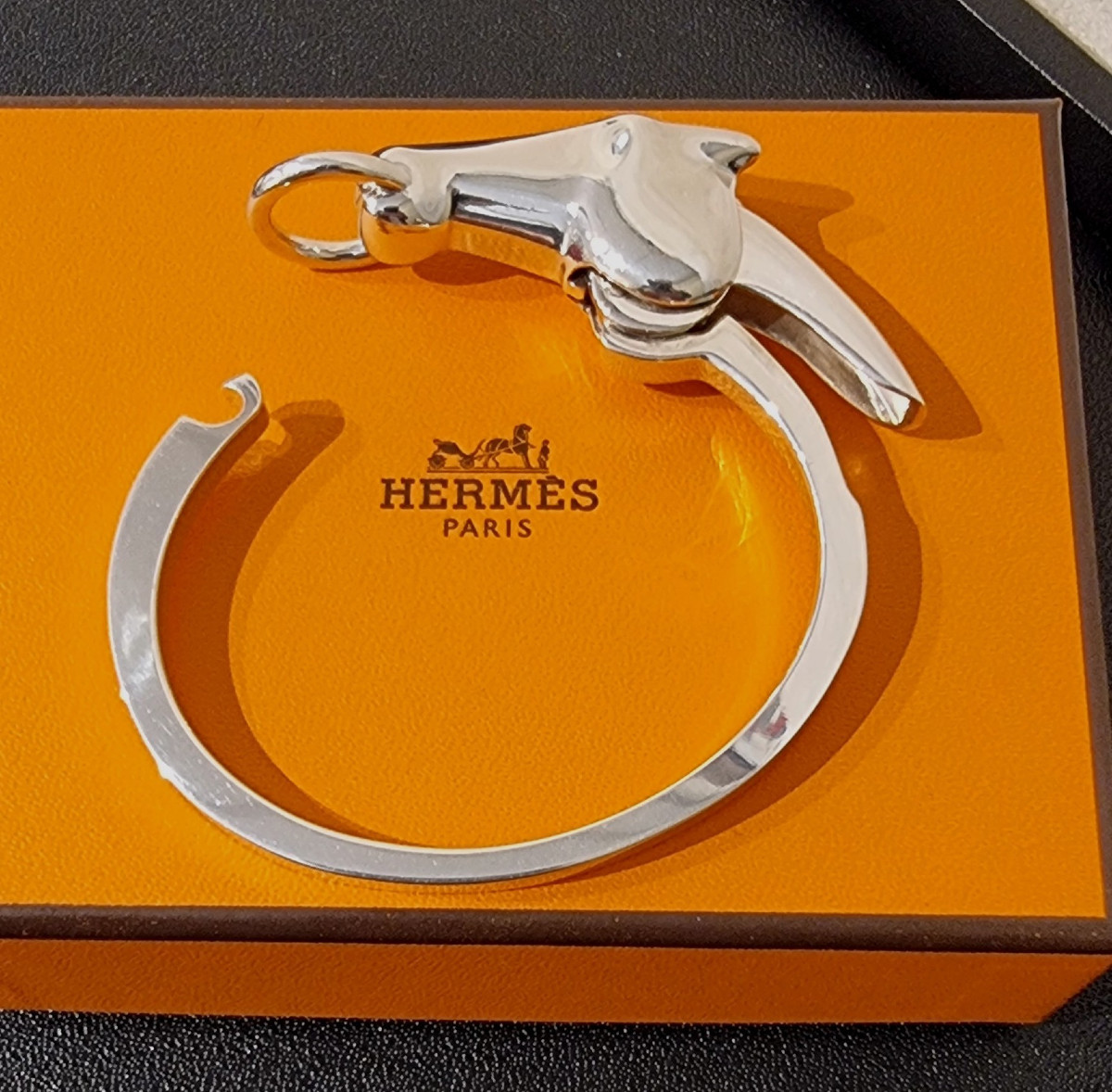 Hermès Bracelet Galop en argent -photo-3