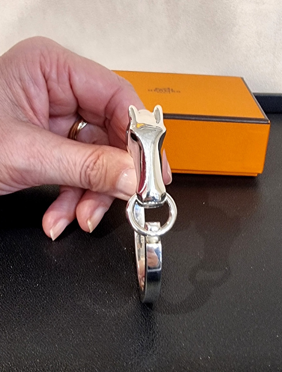 Hermès Bracelet Galop en argent -photo-1