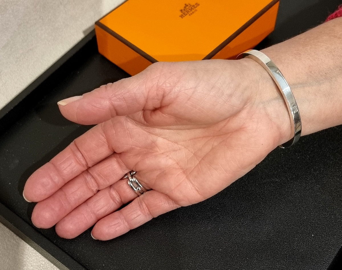 Hermès Bracelet Galop en argent -photo-4