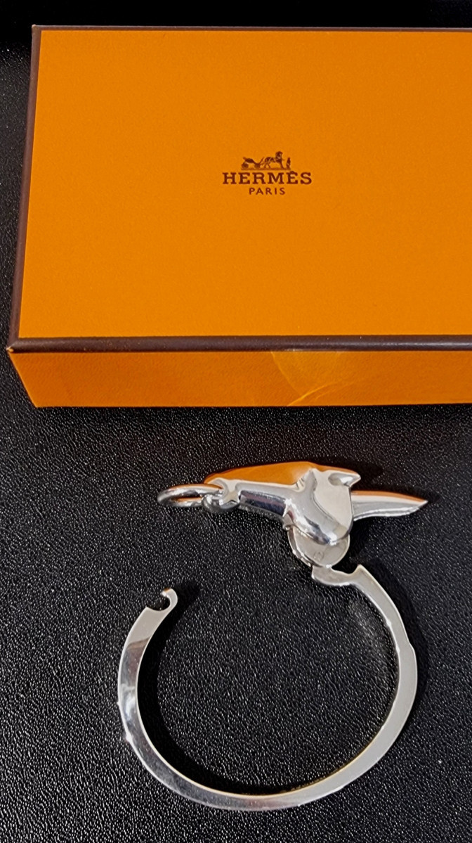 Hermès Bracelet Galop en argent -photo-5