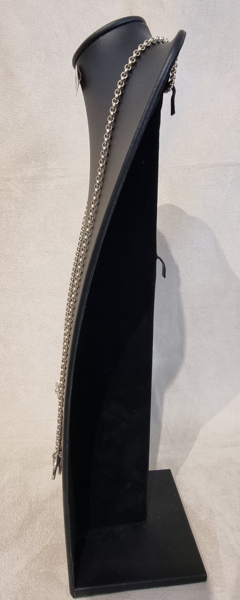 Hermès Silver Bridle Bit Necklace  -photo-2