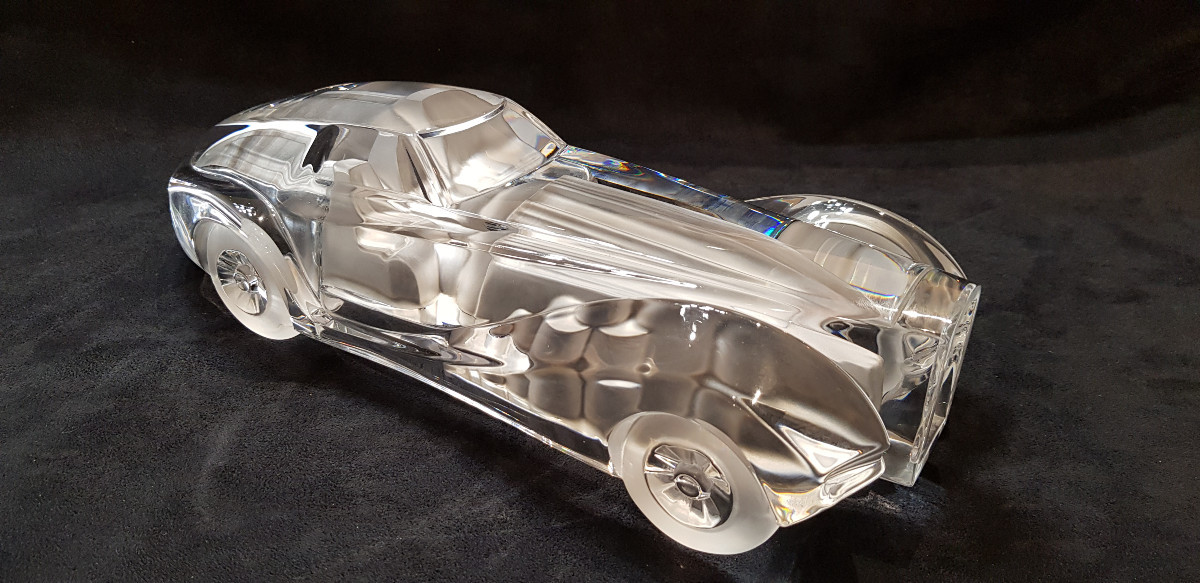 Daum Xavier Froissart Crystal Car Model Bugatti Riviera Coupé -photo-3