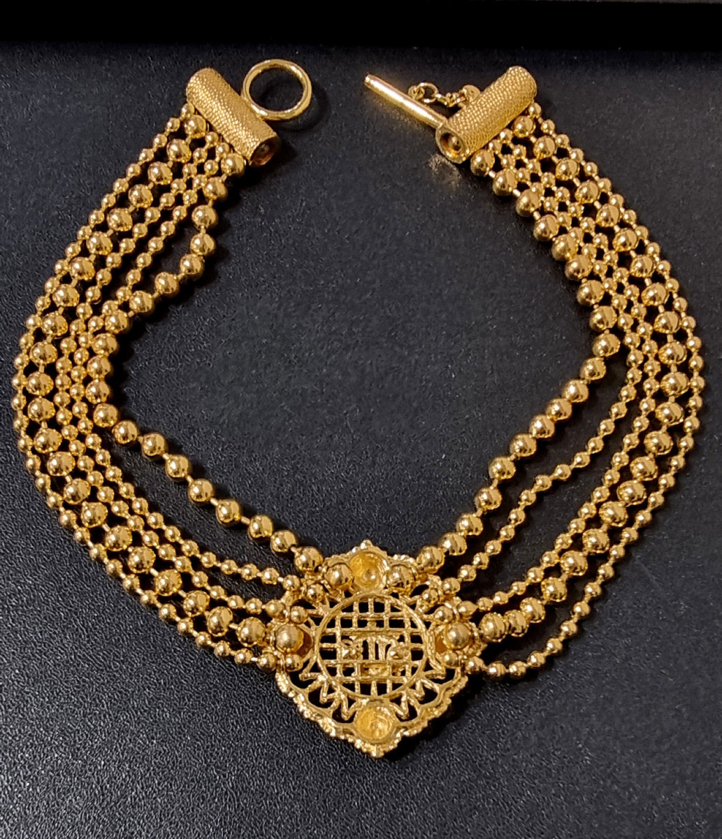 Christian DIOR COLLIER Plaqué or-photo-4