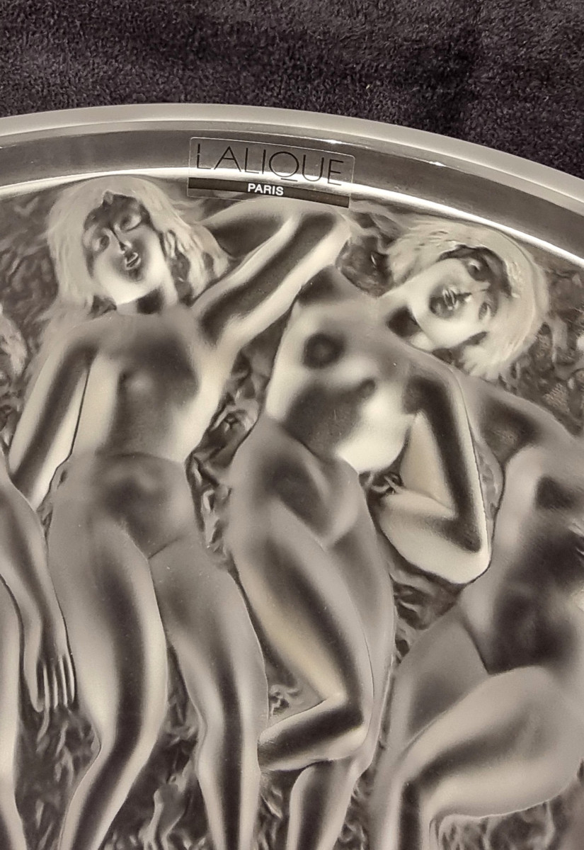  Lalique Vase Bacchantes Cristal -photo-2